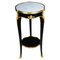 20th Century French Salon Side Table in Black attributed toF. Linke 1