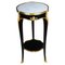 20th Century French Salon Side Table in Black attributed toF. Linke, Image 1