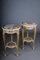 Carved Gold Side Table with Marble Top in White-Gold 13