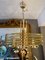 Lámpara de araña italiana bañada en oro y cristal de Murano atribuida a Gaetano Sciolari, años 60, Imagen 16