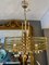 Lámpara de araña italiana bañada en oro y cristal de Murano atribuida a Gaetano Sciolari, años 60, Imagen 19
