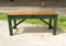 Large Industrial Workbench with Green Base, 1940s 8