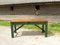 Large Industrial Workbench with Green Base, 1940s 10