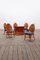 Table de Salle à Manger Bohemian McGuire en Bambou avec Chaises en Feuille de Palmier, France, 1960s, Set de 7 3