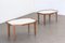 Tavolini ottagonali in legno e specchio di BBPR, set di 2, Immagine 2
