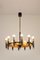 Lustre Mid-Century en Laiton de Stilnovo 3