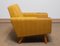 Skandinavischer Mid-Century Stoff Lounge / Clubsessel mit Teak Pfoten, Dänemark, 1950er 10