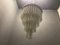 Large Mid-Century Textured Glass Tube Chandelier, 1960s, Image 7