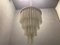 Large Mid-Century Textured Glass Tube Chandelier, 1960s, Image 5