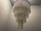 Large Mid-Century Textured Glass Tube Chandelier, 1960s 2