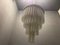 Large Mid-Century Textured Glass Tube Chandelier, 1960s, Image 11