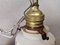 Lámpara colgante Mid-Century pequeña en forma de campana en blanco opalino con paisajes holandeses, años 60, Imagen 9