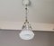 Lámpara colgante Mid-Century pequeña en forma de campana en blanco opalino con paisajes holandeses, años 60, Imagen 5