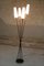Lampadaire Vintage avec Quatre Lampes Opalines, 1950s 2