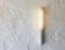 Lámpara de pared de metal blanco atribuida a Woja, años 80, Imagen 2