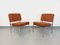 Modernistische Vintage Stühle aus Skai & verchromtem Metall, 1960er, 2er Set 2