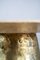 Vintage End Table Cast Brass Marble Table, 1985 4