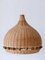 Mid-Century Modern Rattan Tulip Pendant Lamp, Germany, 1960s 3