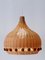 Mid-Century Modern Rattan Tulip Pendant Lamp, Germany, 1960s 4