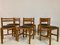 Pine Dining Chairs in Brown Boucle, 1970s, Set of 6, Image 8