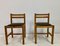 Pine Dining Chairs in Brown Boucle, 1970s, Set of 6 1