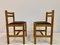 Pine Dining Chairs in Brown Boucle, 1970s, Set of 6 5