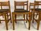 Pine Dining Chairs in Brown Boucle, 1970s, Set of 6, Image 10