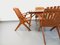 Table de Jardin et Chaises en Bois Vintage, 1960s 8