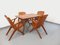Mesa de jardín vintage y sillas de madera, años 60, Imagen 15