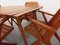 Table de Jardin et Chaises en Bois Vintage, 1960s 9