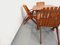 Mesa de jardín vintage y sillas de madera, años 60, Imagen 11