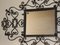 Black Forged Iron Wall Rack Entryway Mirror, 1950s, Image 14