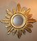 Gold Sun Mirror Giltwood Frame Sunburst Wall Decor 1970s 8