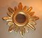 Gold Sun Mirror Giltwood Frame Sunburst Wall Decor 1970s 6