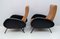 Set of Mid-Century Reclining Armchairs in Modern Italian Leather attributed to Marco Zanuso, 1950s 8