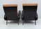 Mid-Century Reclining Armchairs in Modern Italian Leather attributed to Marco Zanuso, 1950s, Set of 2, Image 9
