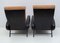 Set of Mid-Century Reclining Armchairs in Modern Italian Leather attributed to Marco Zanuso, 1950s 9