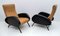 Mid-Century Reclining Armchairs in Modern Italian Leather attributed to Marco Zanuso, 1950s, Set of 2 2