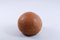 Puf de pelota de cuero suave, años 50, Imagen 10