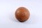 Puf de pelota de cuero suave, años 50, Imagen 7