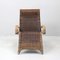 Chaise Longue Sculpturale Mid-Century en Rotin et Bambou, Italie, 1950s 11