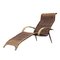 Chaise Longue italiana Mid-Century escultural de ratán y bambú, años 50, Imagen 1