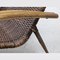 Chaise longue Mid-Century scultorea in vimini e bambù, Italia, anni '50, Immagine 7