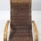 Mid-Century Italian Sculptural Chaise Longue in Rattan and Bamboo, 1950s 9