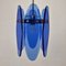 Blue Glass Pendant from Veca, Italy, 1970s 9