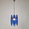 Blue Glass Pendant from Veca, Italy, 1970s 13