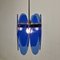 Blue Glass Pendant from Veca, Italy, 1970s 8