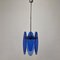 Blue Glass Pendant from Veca, Italy, 1970s 1