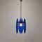 Blue Glass Pendant from Veca, Italy, 1970s 7