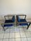 Postmodern Armchairs in Steel and Leather, 1980s, Set of 2 6